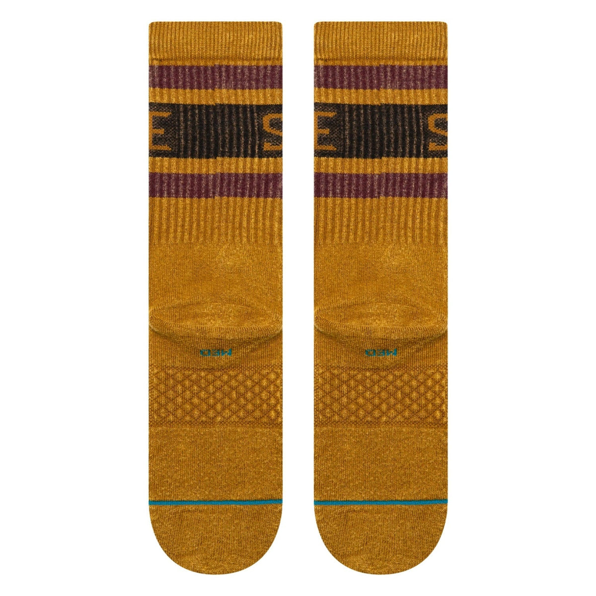 Stance Boyd Limited Socks - Gold - Mens Crew Length Socks by Stance L (UK8-12.5)