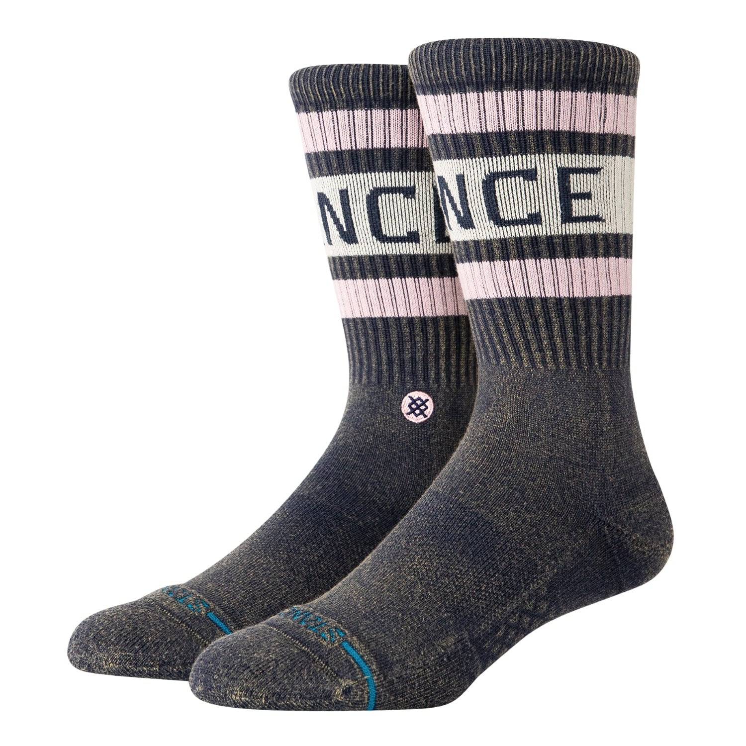 Stance Boyd Limited Socks - Navy Wash - Mens Crew Length Socks by Stance