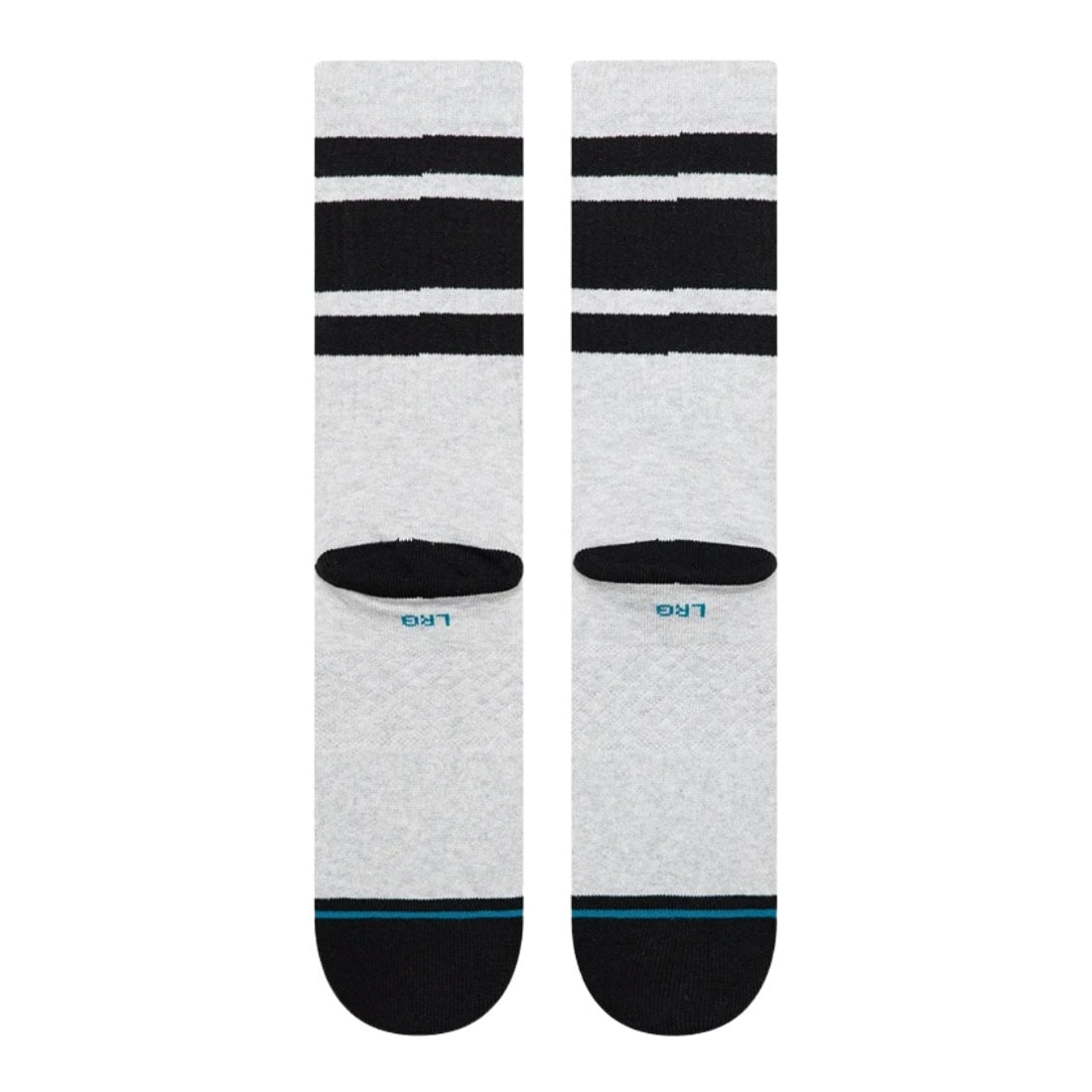 Stance Boyd Skull Crew Socks - Heather Grey - Unisex Crew Length Socks by Stance