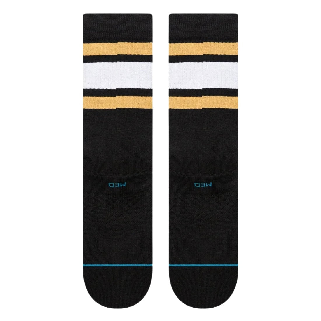 Stance Boyd ST Socks - Black/Brown - Unisex Crew Length Socks by Stance