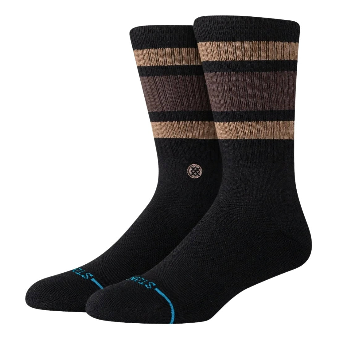 Stance Boyd ST Socks - Brown - Unisex Crew Length Socks by Stance