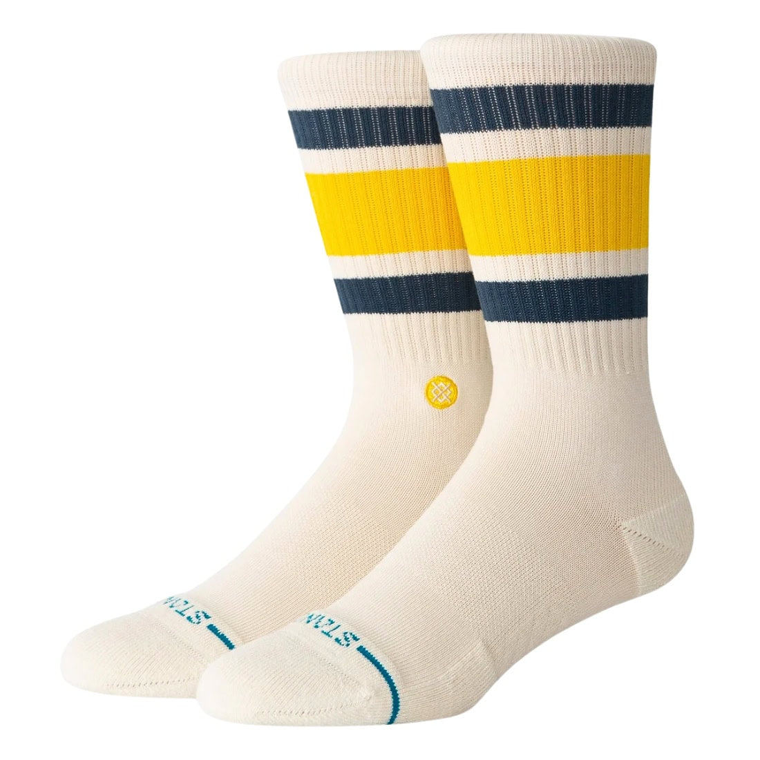 Stance Boyd ST Socks - Cream - Unisex Crew Length Socks by Stance