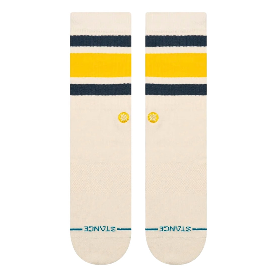 Stance Boyd ST Socks - Cream - Unisex Crew Length Socks by Stance