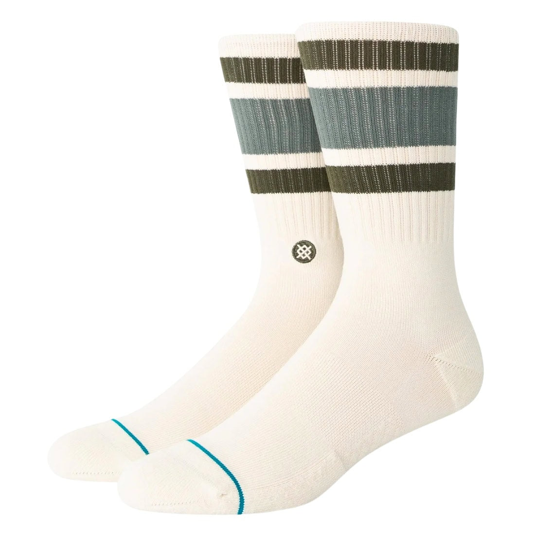 Stance Boyd ST Socks - Vintage White - Unisex Crew Length Socks by Stance