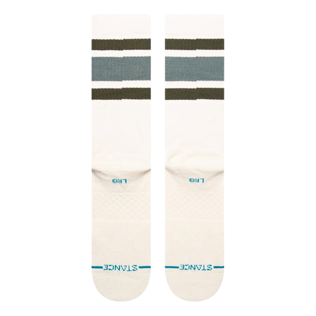 Stance Boyd ST Socks - Vintage White - Unisex Crew Length Socks by Stance