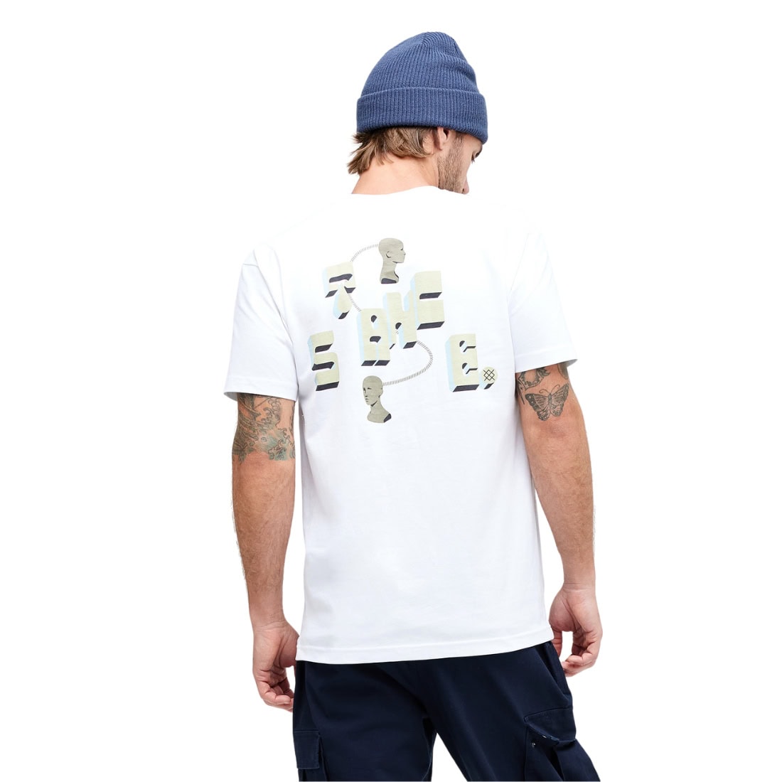 Stance Brain Wayz T-Shirt - White - Mens Graphic T-Shirt by Stance