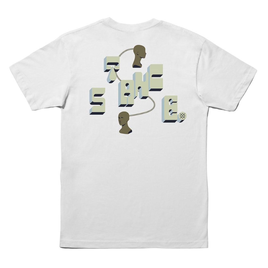 Stance Brain Wayz T-Shirt - White - Mens Graphic T-Shirt by Stance