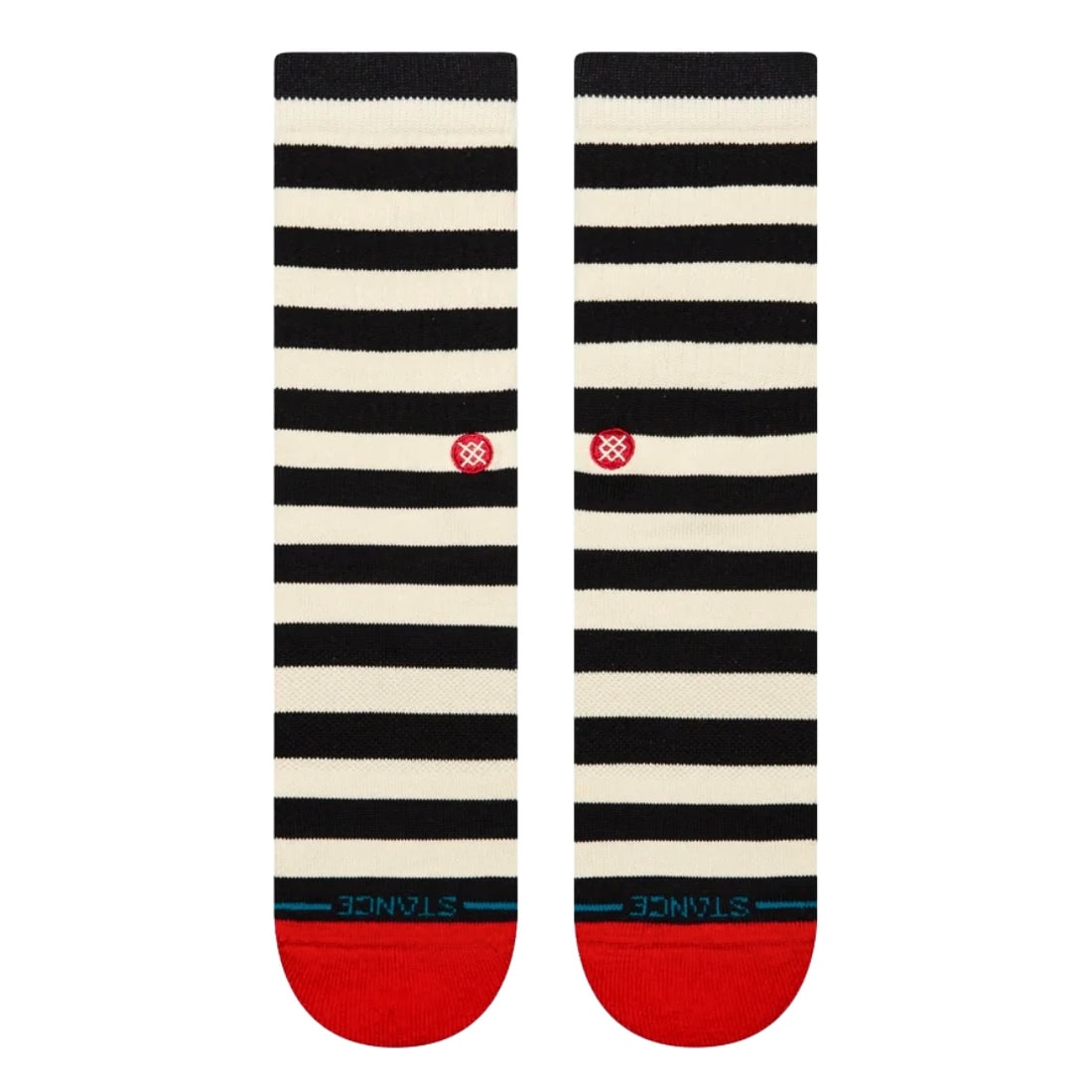 Stance Breton Socks - Black - Unisex Crew Length Socks by Stance