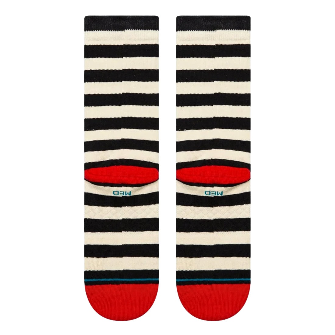 Stance Breton Socks - Black - Unisex Crew Length Socks by Stance