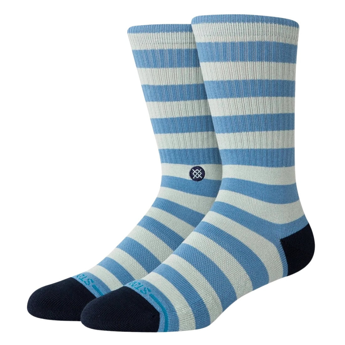 Stance Breton Socks - Blue - Unisex Crew Length Socks by Stance