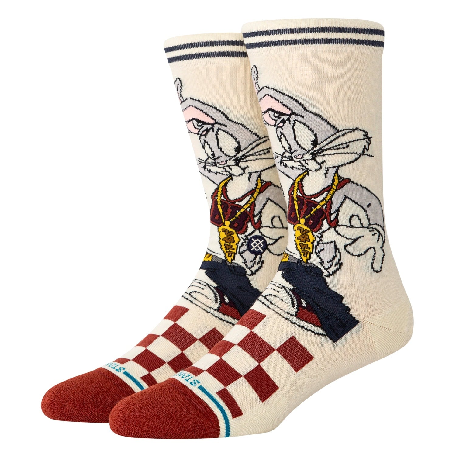 Stance Bugs Crew Socks - Vintage White - Unisex Crew Length Socks by Stance