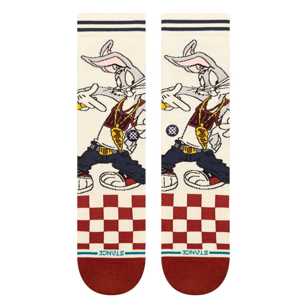 Stance Bugs Crew Socks - Vintage White - Unisex Crew Length Socks by Stance