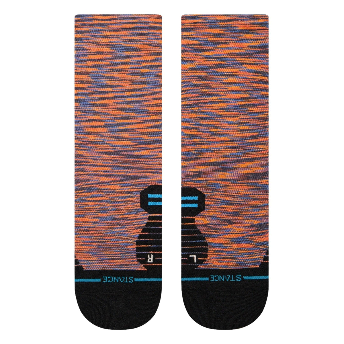 Stance Cautionary Crew Sock - Space Dust - Unisex Crew Length Socks by Stance