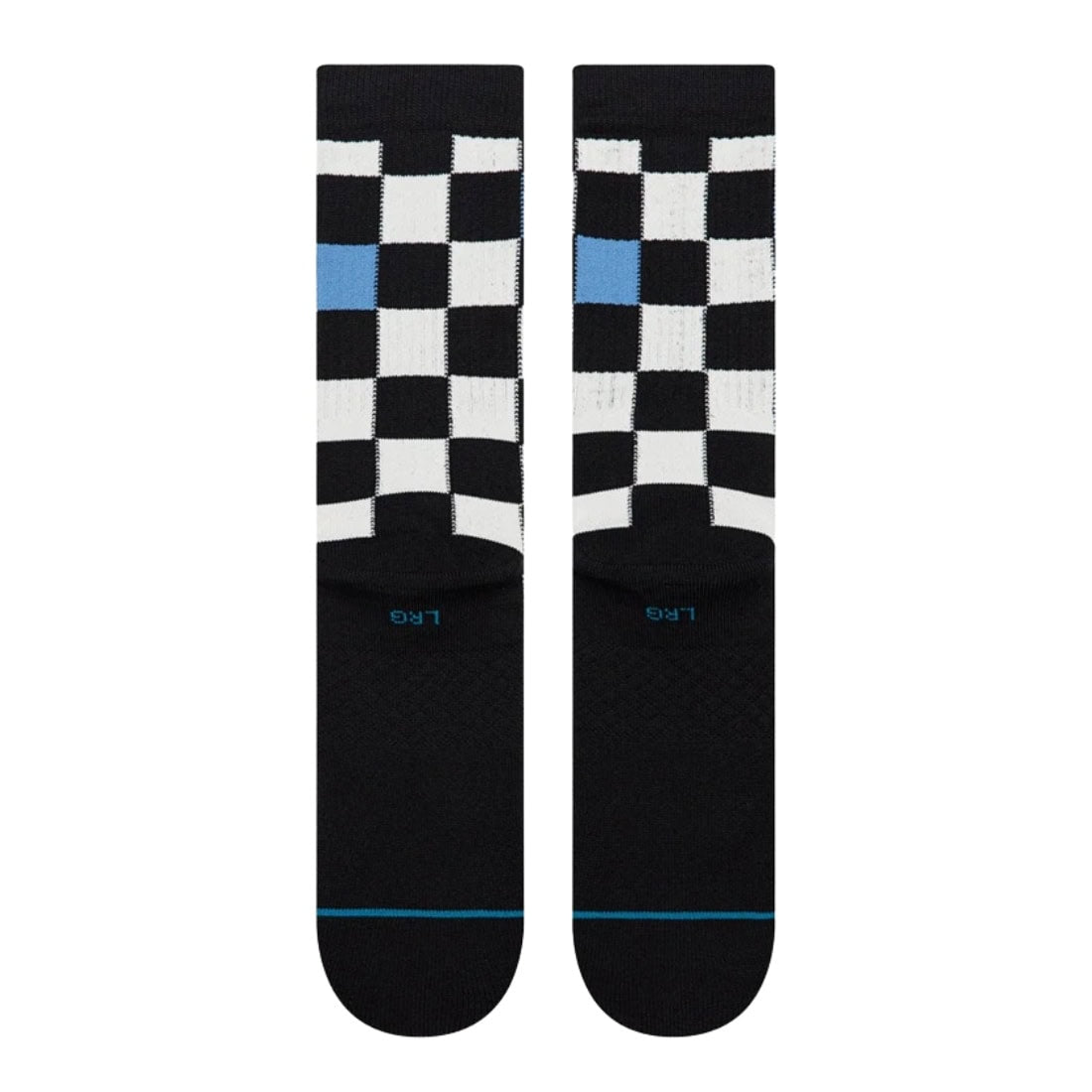 Stance Chef Check Crew Socks - Black - Unisex Crew Length Socks by Stance