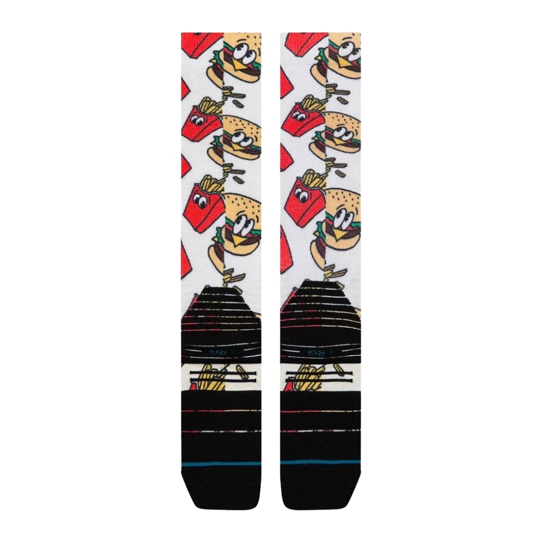 Stance Combo Meal Mid Poly Snow Socks - Red - Unisex Snowboard/Ski Socks by Stance