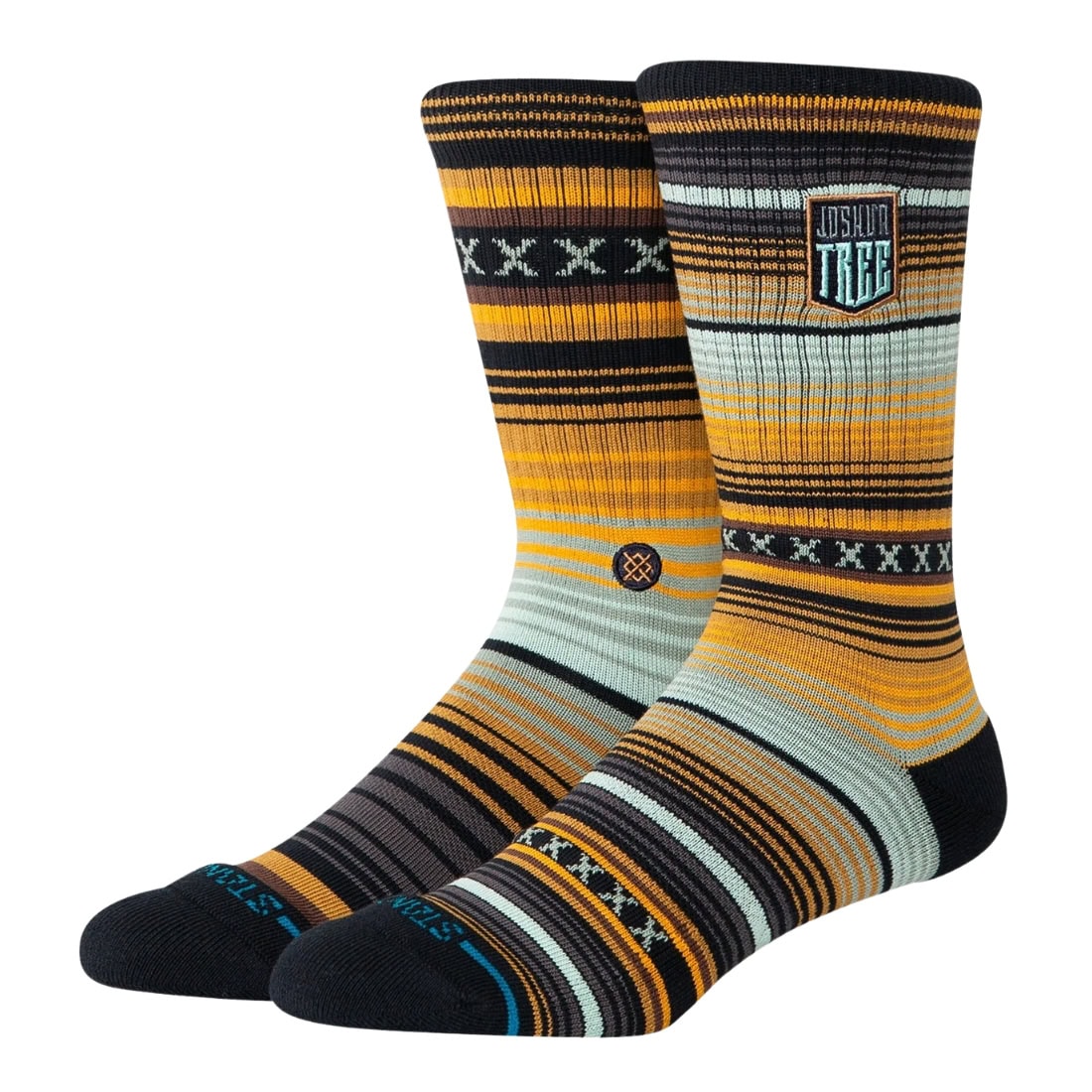 Stance Curren Parks Crew Socks - Gold - Unisex Crew Length Socks by Stance