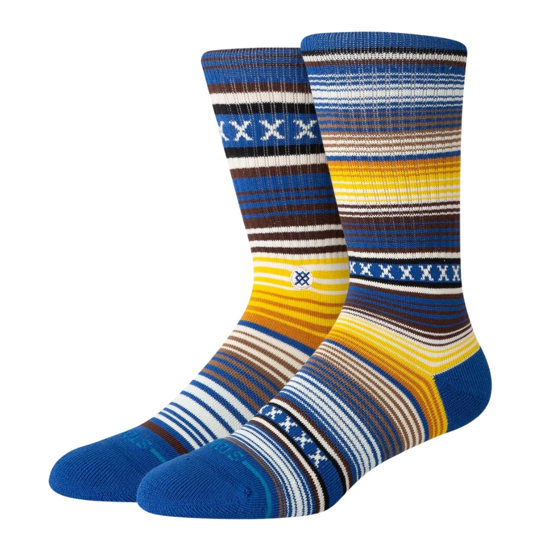 Stance Curren ST Socks - Blue - Unisex Crew Length Socks by Stance