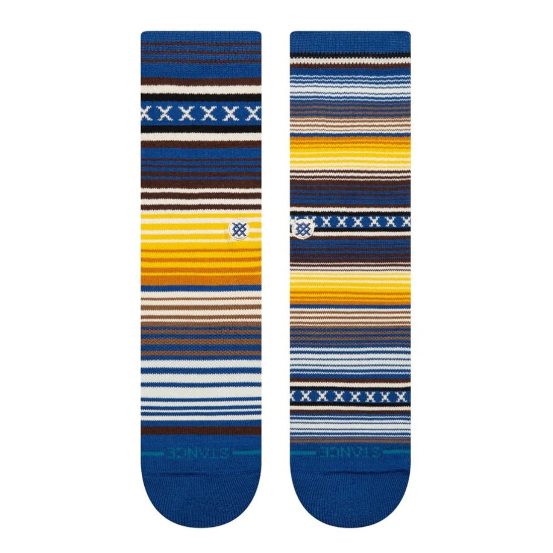 Stance Curren ST Socks - Blue - Unisex Crew Length Socks by Stance