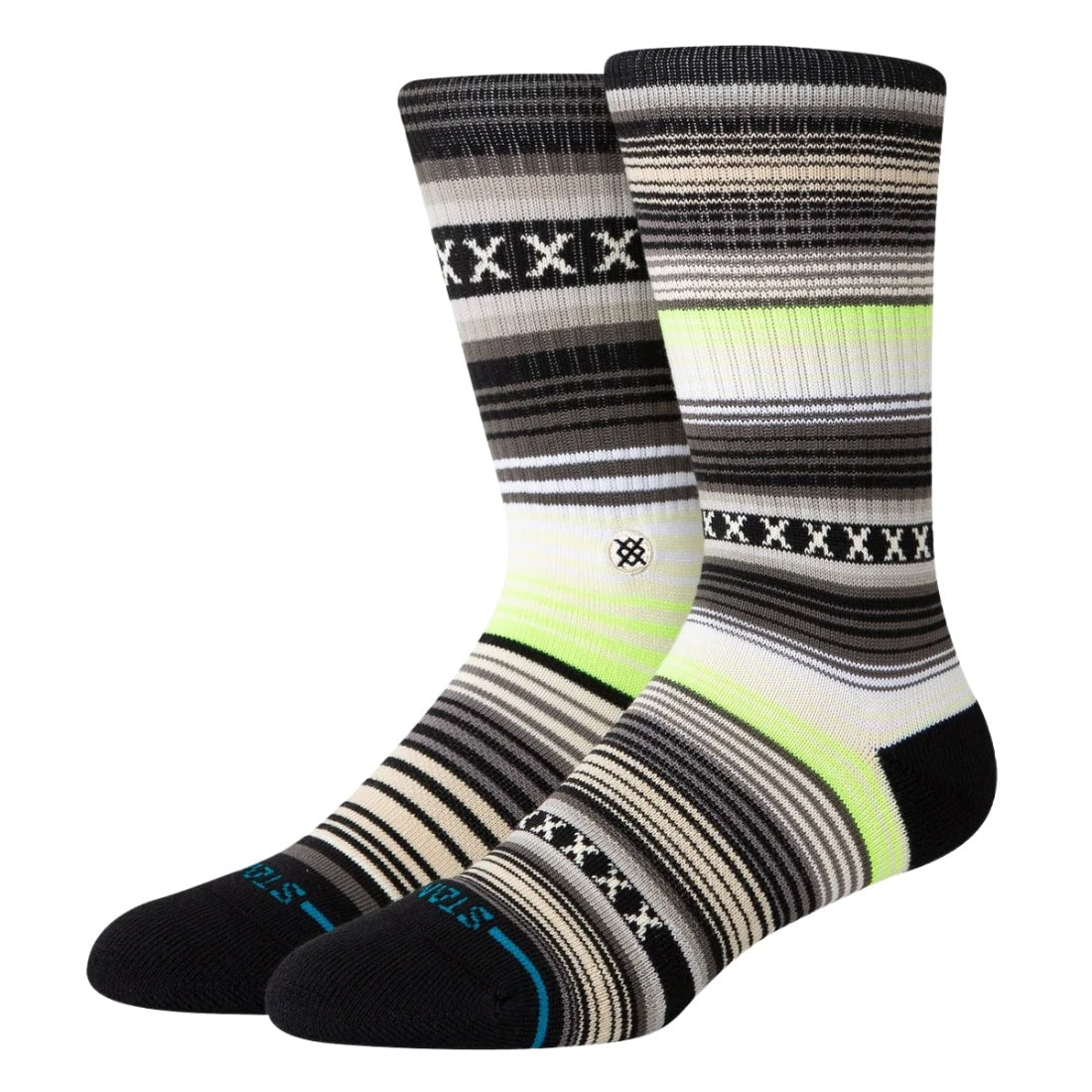 Stance Curren ST Socks - Green - Unisex Crew Length Socks by Stance