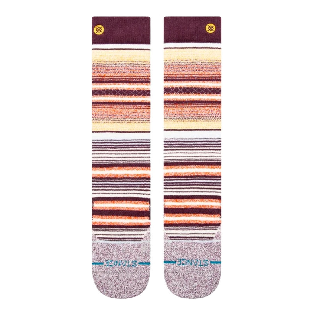 Stance Curren Ski/Snowboard Socks - Wine - Unisex Snowboard/Ski Socks by Stance L (UK8-12.5)