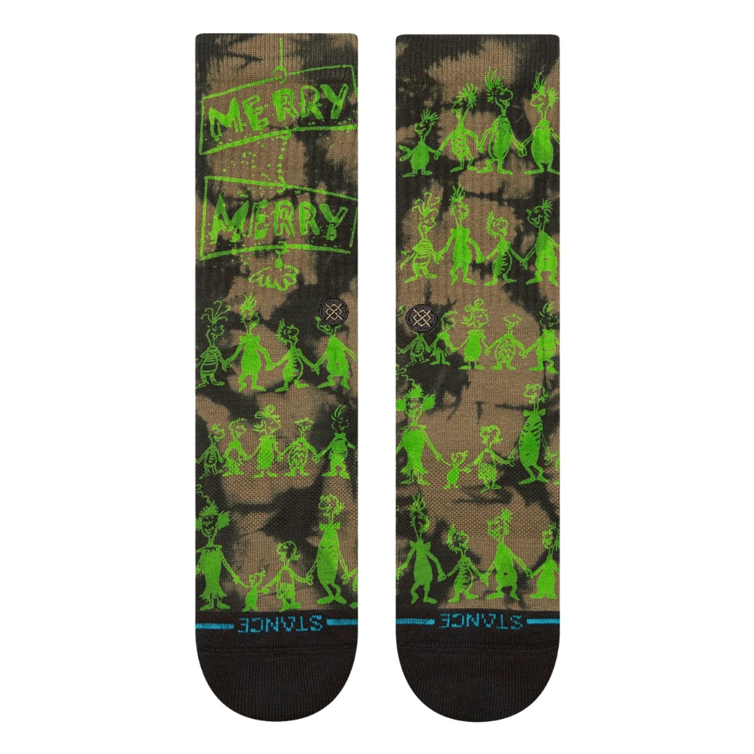 Stance x Grinch Down In Whoville Socks - Black - Unisex Crew Length Socks by Stance