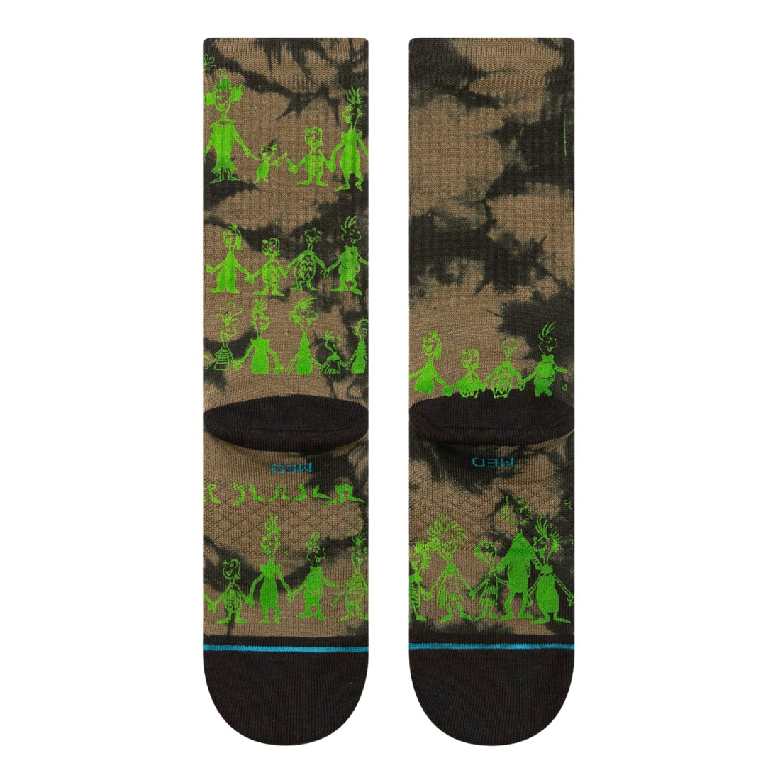 Stance Down In Whoville Socks - Black - Unisex Crew Length Socks by Stance