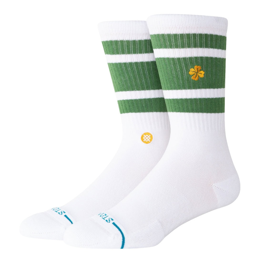 Stance Feelin Lucky Crew Socks - Green - Unisex Crew Length Socks by Stance