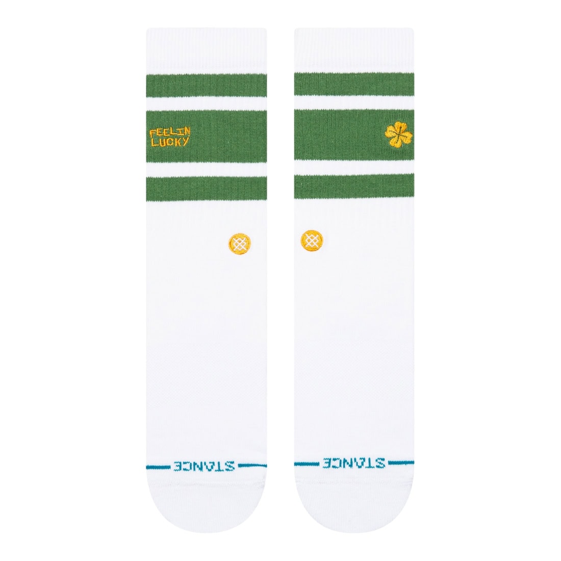 Stance Feelin Lucky Crew Socks - Green - Unisex Crew Length Socks by Stance