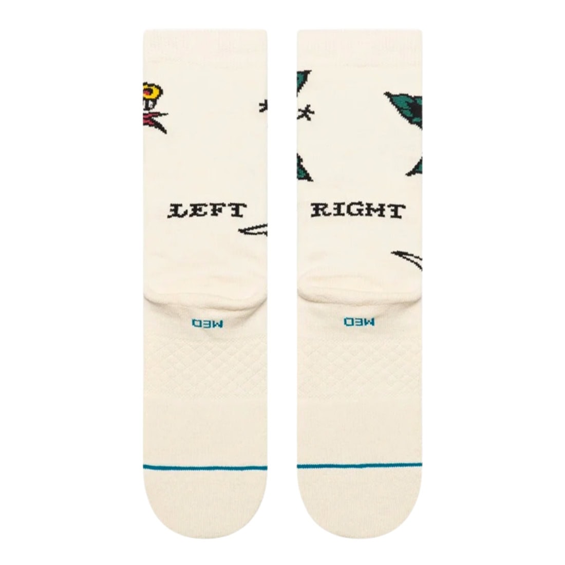 Stance x Bert Krak Flash Crew Socks - Canvas - Mens Crew Length Socks by Stance