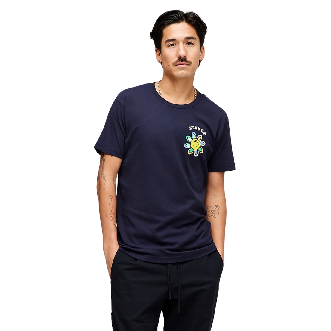 Stance Floral Punch T-Shirt - Navy