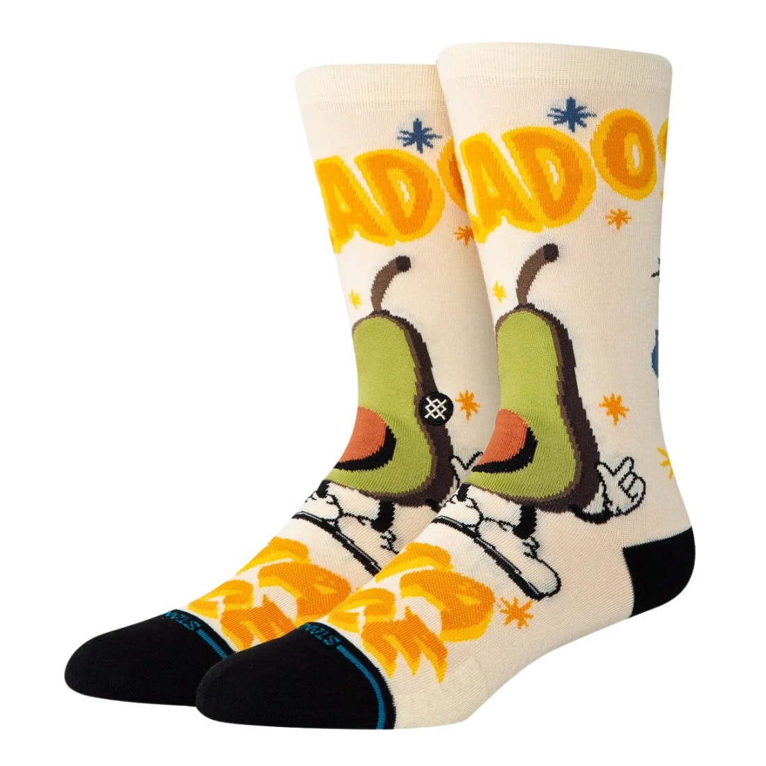 Stance Food Stand Socks - Canvas - Unisex Crew Length Socks by Stance