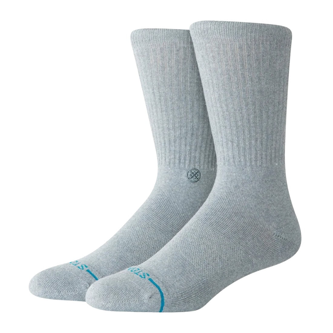 Stance Fred Denim Crew Socks - Blue - Unisex Crew Length Socks by Stance