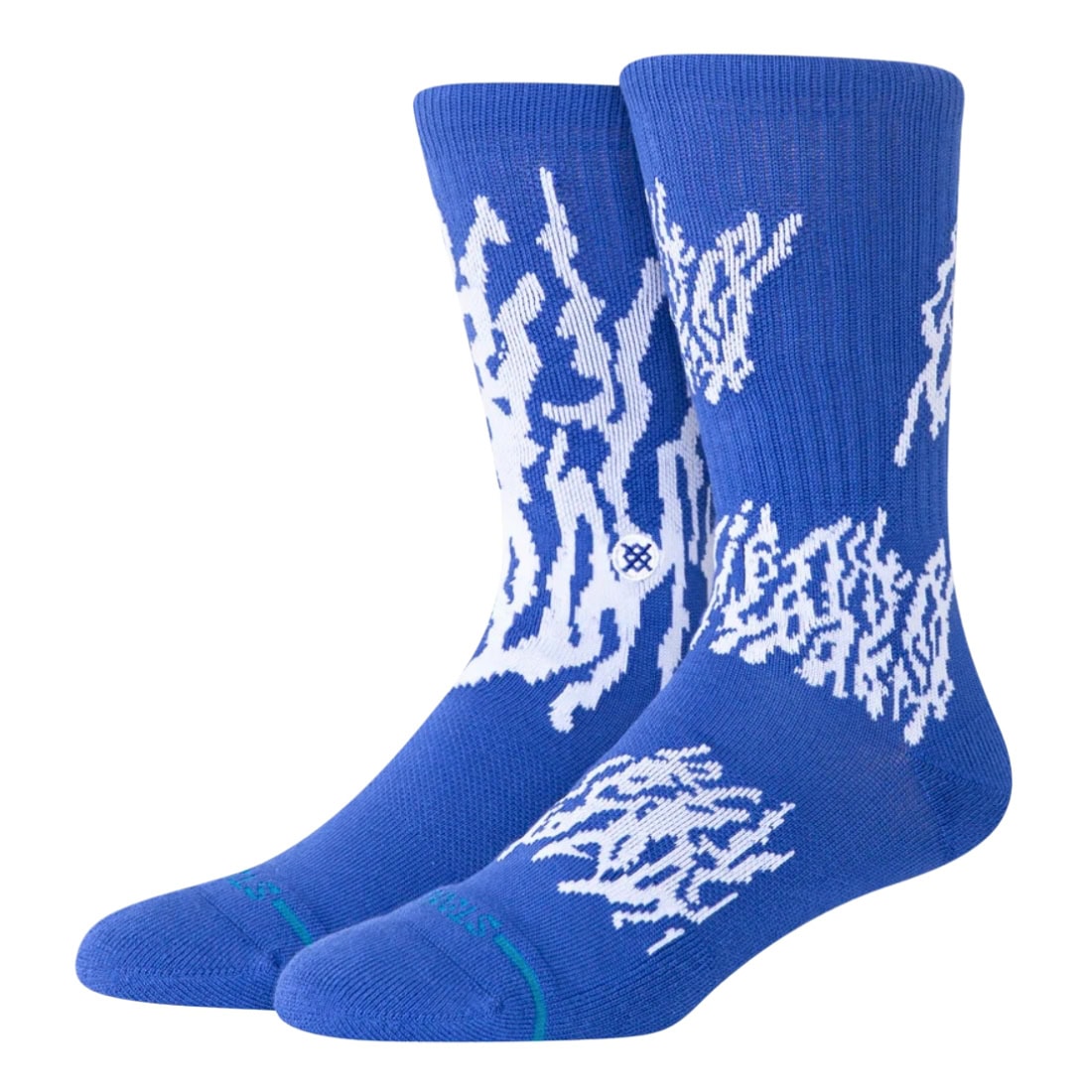 Stance Glacier Crew Socks - Cobalt Blue - Unisex Crew Length Socks by Stance