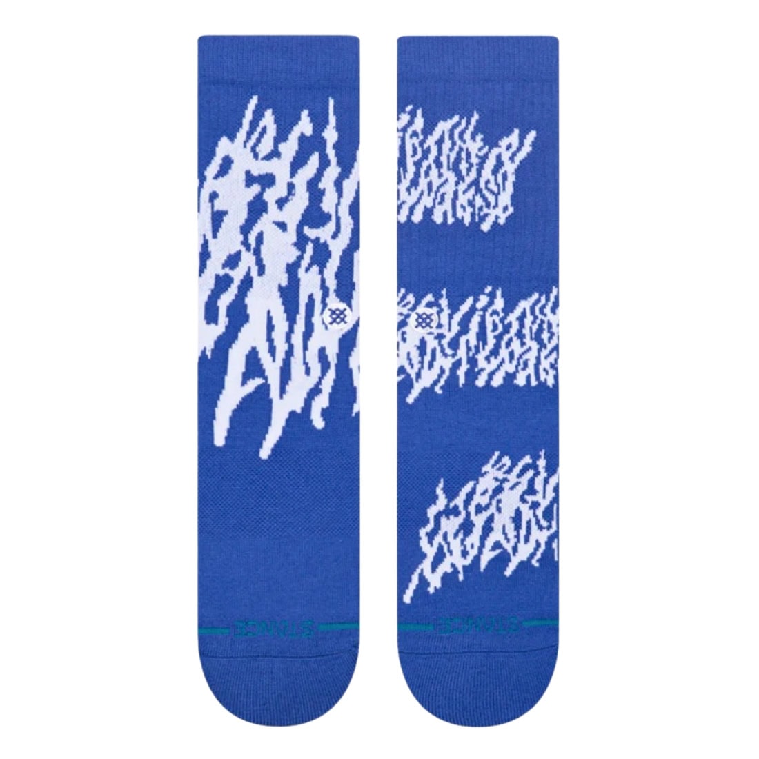 Stance Glacier Crew Socks - Cobalt Blue - Unisex Crew Length Socks by Stance