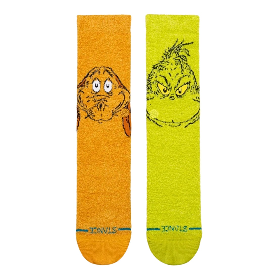 Stance Grinch And Max Crew Sock - Green - Unisex Crew Length Socks by Stance