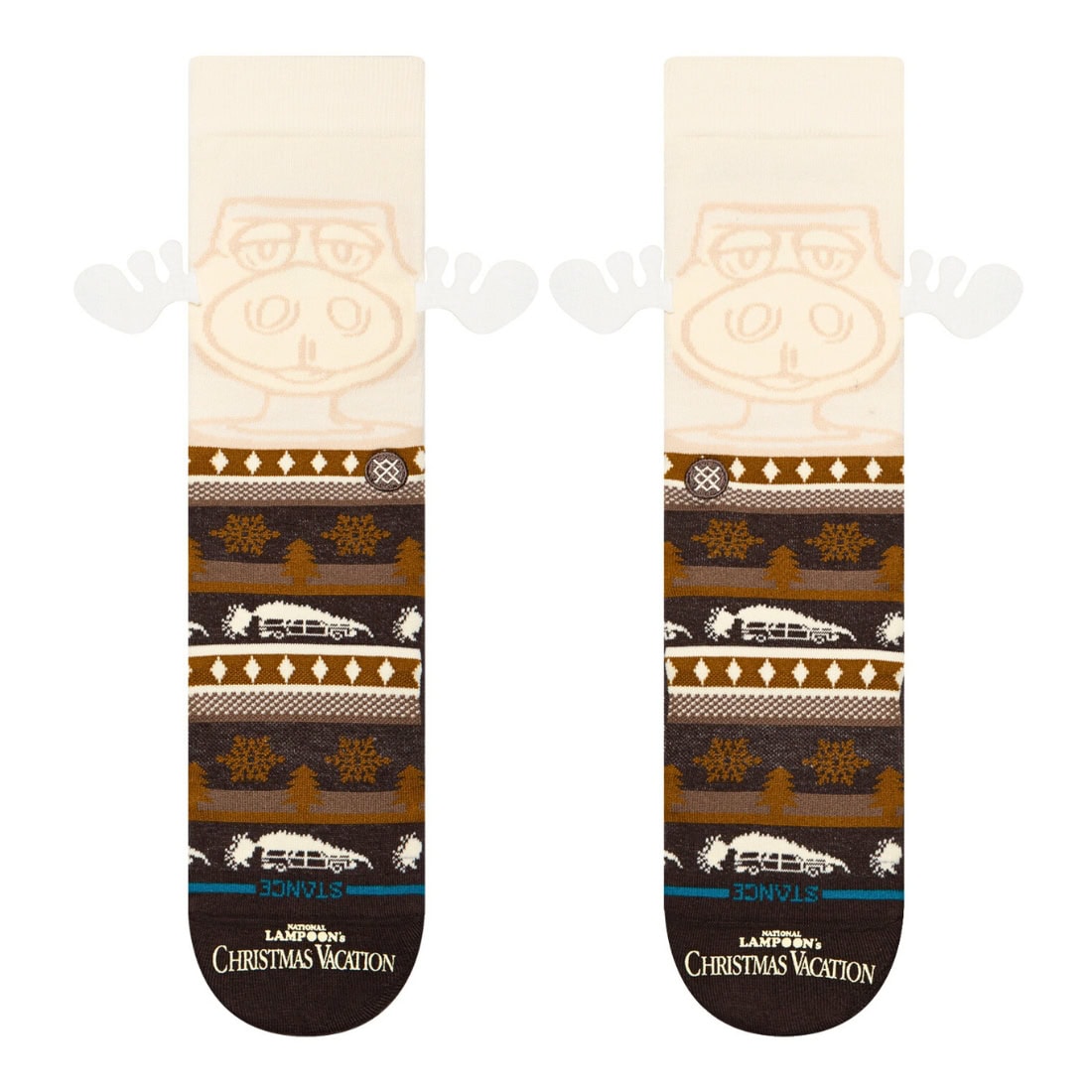 Stance x National Lampoons Have Some Eggnog Socks - Dark Brown - Unisex Crew Length Socks by Stance