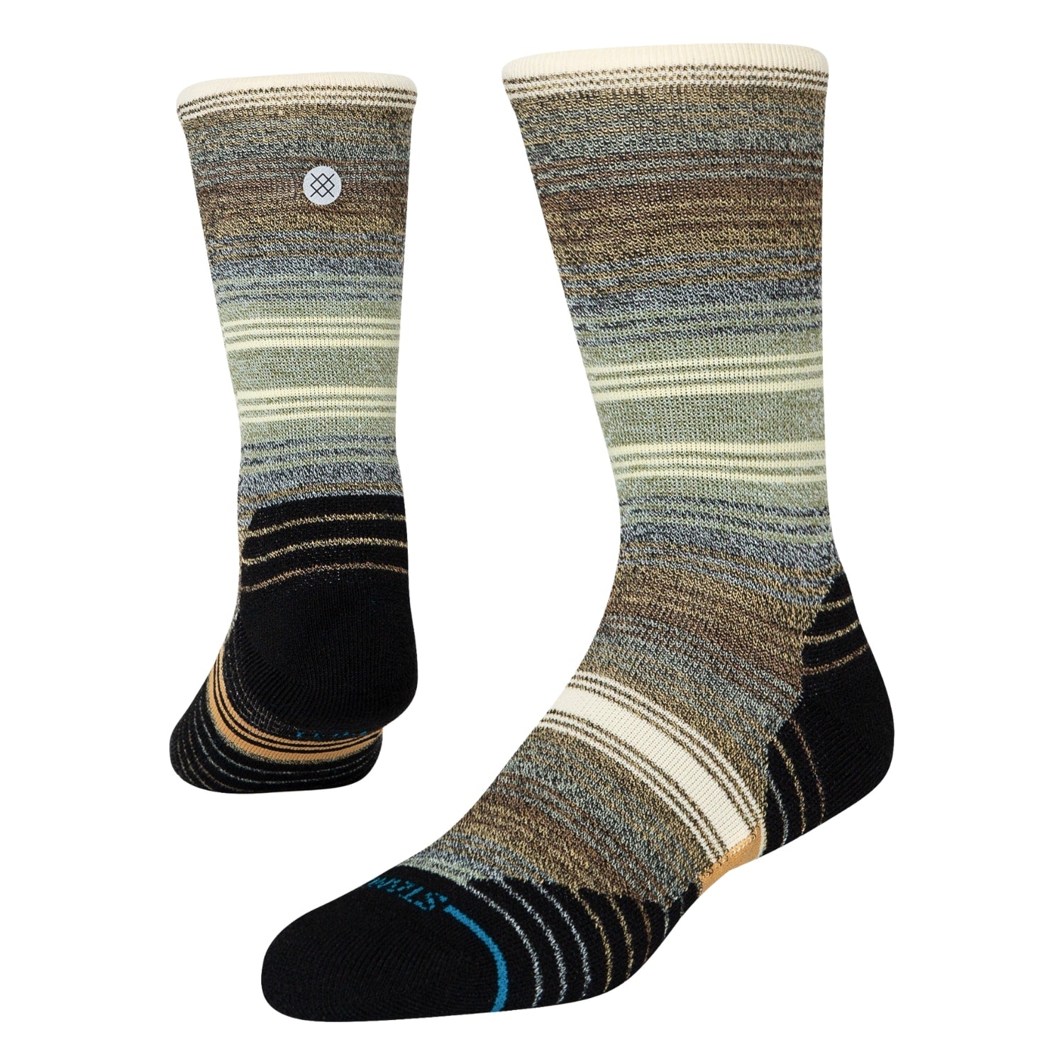 Stance High Peak Crew Sock - Green - Unisex Crew Length Socks by Stance