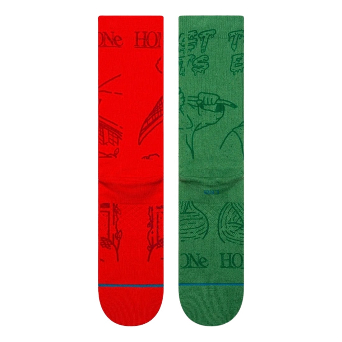 Stance Home Alone Crew Sock - Multi - Unisex Crew Length Socks by Stance