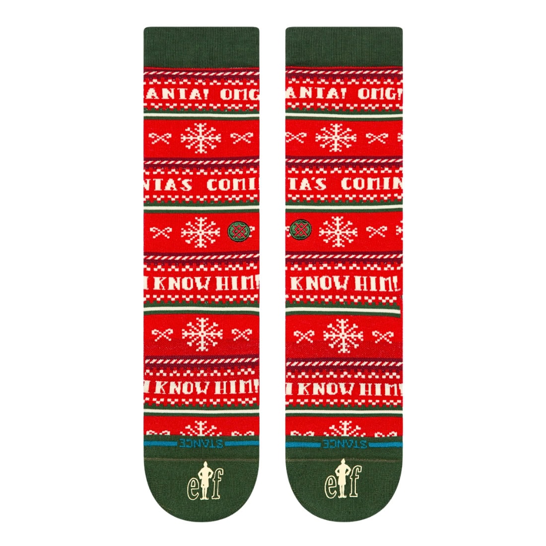 Stance x Elf I Know Him Socks - Red - Unisex Crew Length Socks by Stance