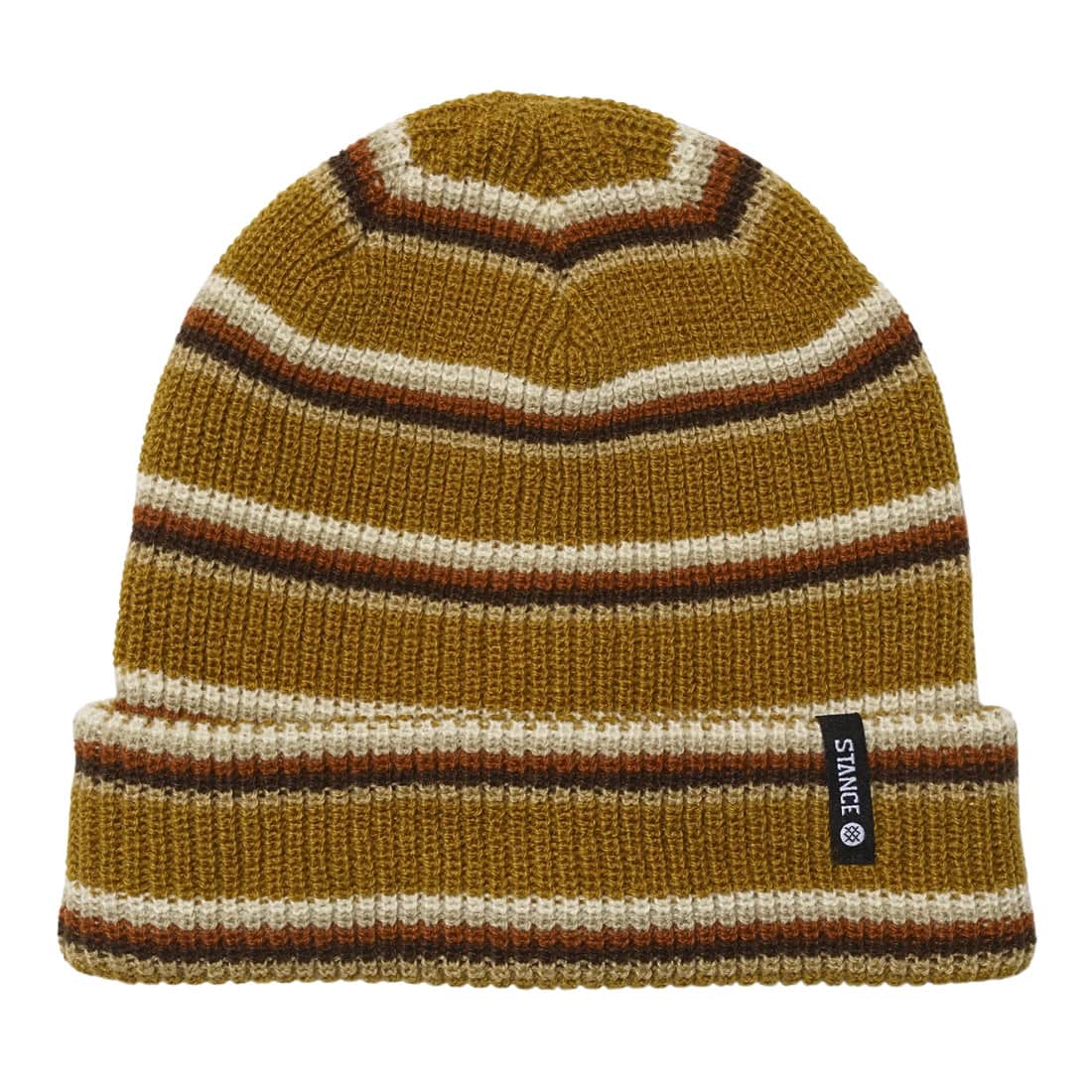 Stance Icon 2 Stripe Beanie - Golden - Fold Beanie by Stance