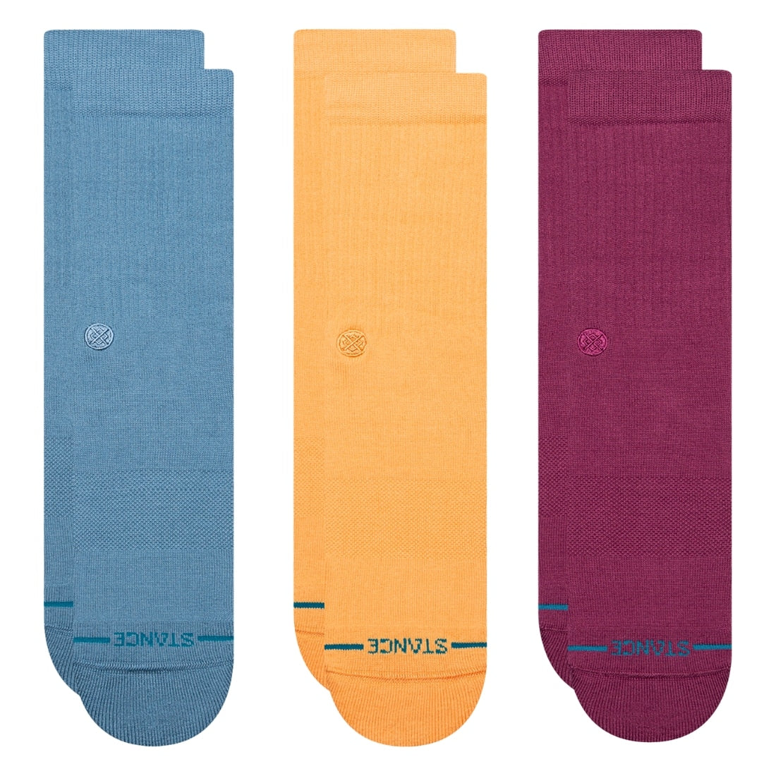 Stance Icon 3 Pack Of Socks - Dragon - Mens Crew Length Socks by Stance