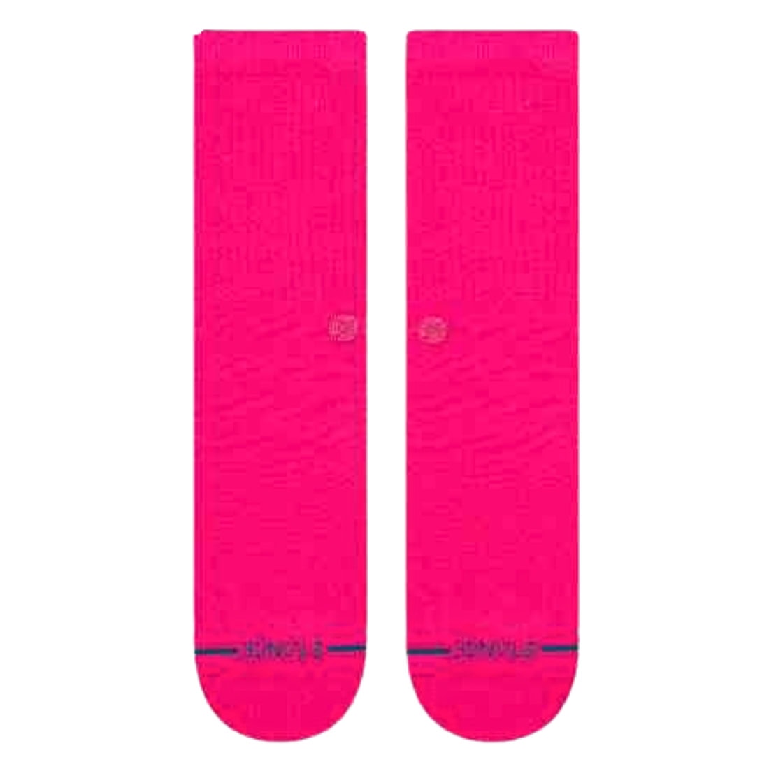 Stance Icon Crew Socks - Fluorescent Pink - Mens Crew Length Socks by Stance
