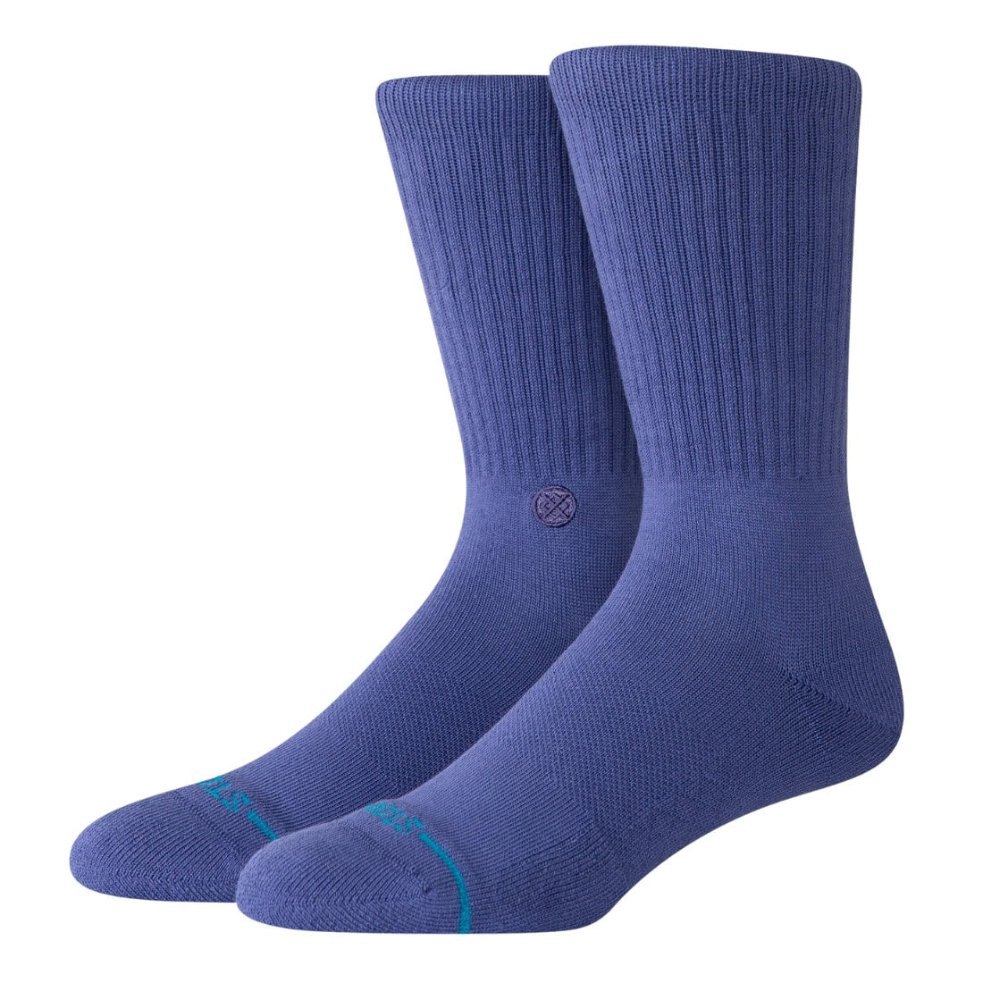 Stance Icon Crew Socks - Indigo 2 - Unisex Crew Length Socks by Stance