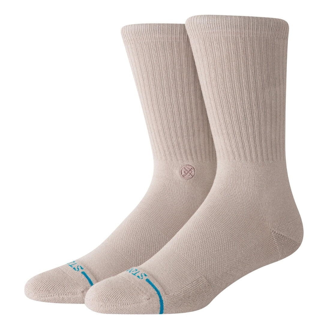 Stance Icon Crew Socks - String Grey - Unisex Crew Length Socks by Stance