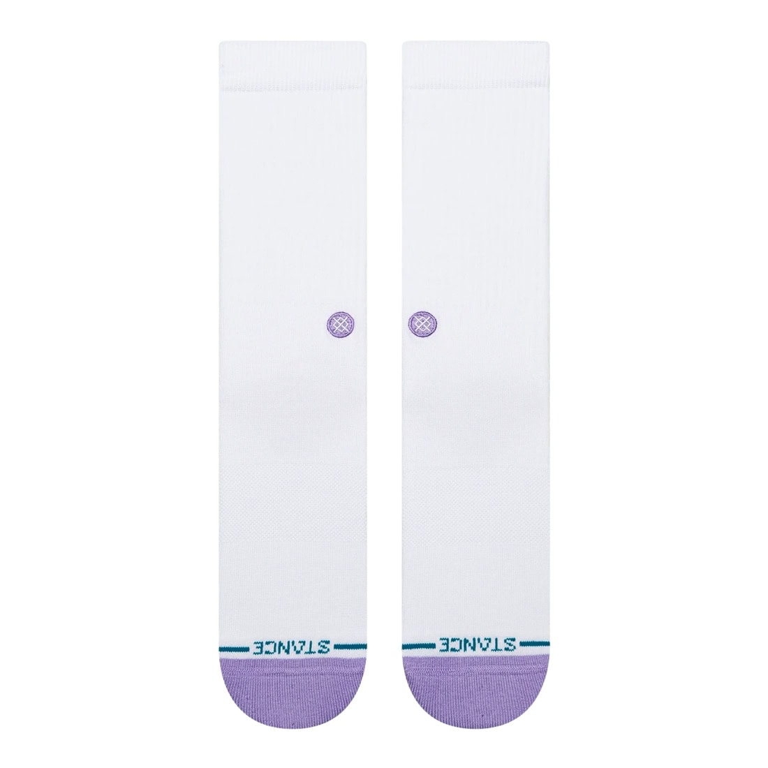 Stance Icon Dot Crew - Purple - Unisex Crew Length Socks by Stance