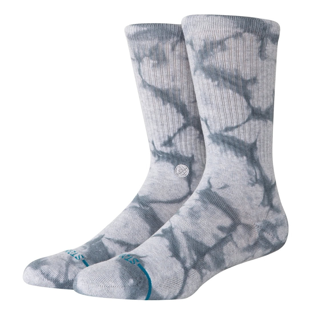 Stance Icon Dye Socks - Grey - Unisex Crew Length Socks by Stance