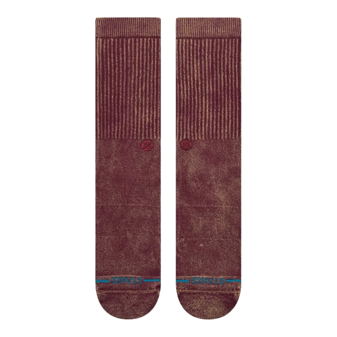 Stance Icon Dyed Crew Socks - Fig - Unisex Crew Length Socks by Stance