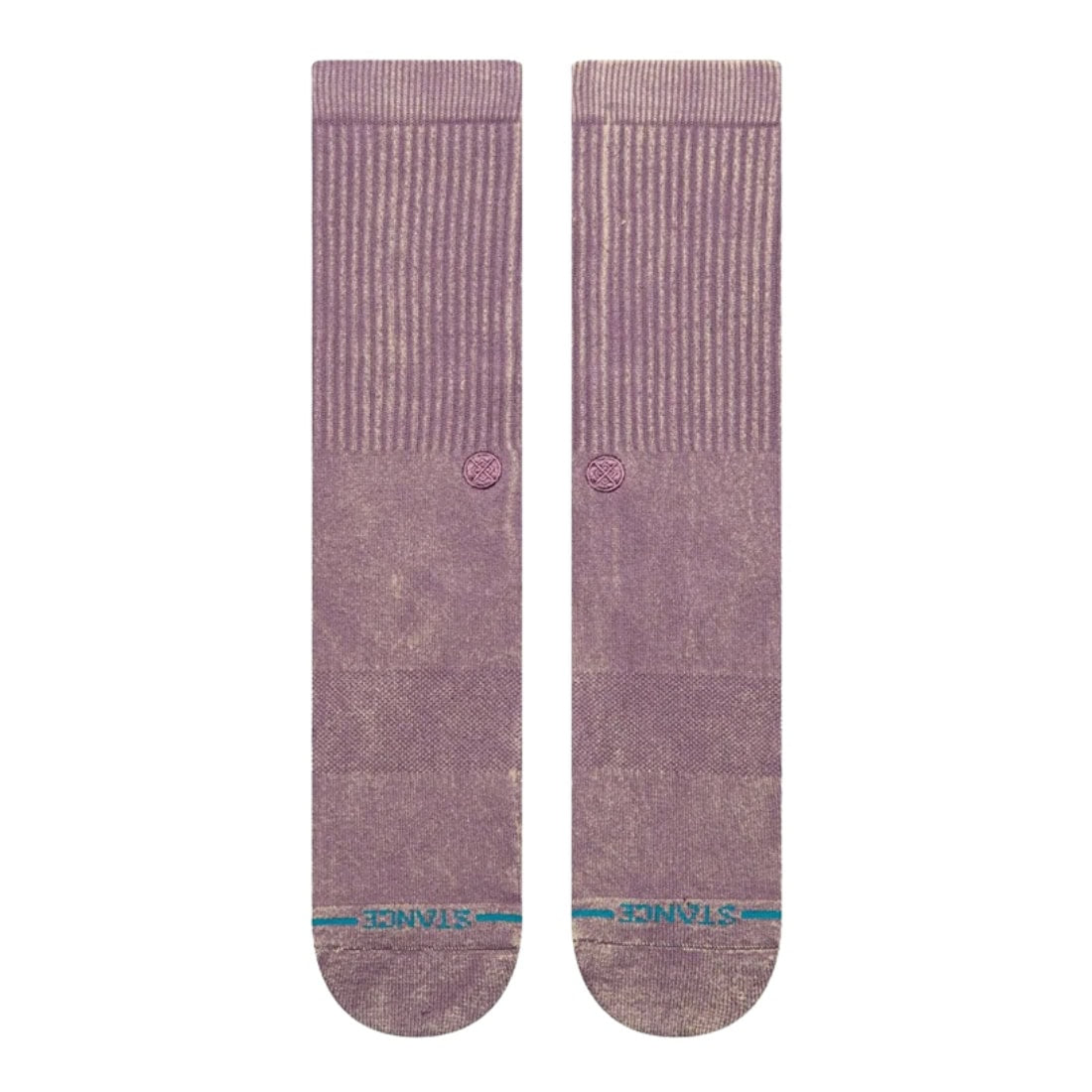 Stance Icon Dyed Crew Socks - Plum - Unisex Crew Length Socks by Stance