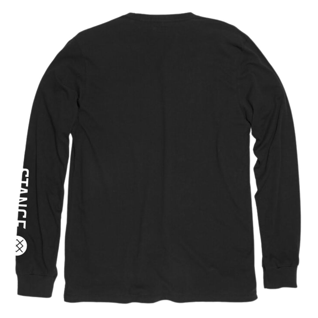 Stance Icon Long Sleeve T-Shirt - Black - Mens Plain T-Shirt by Stance