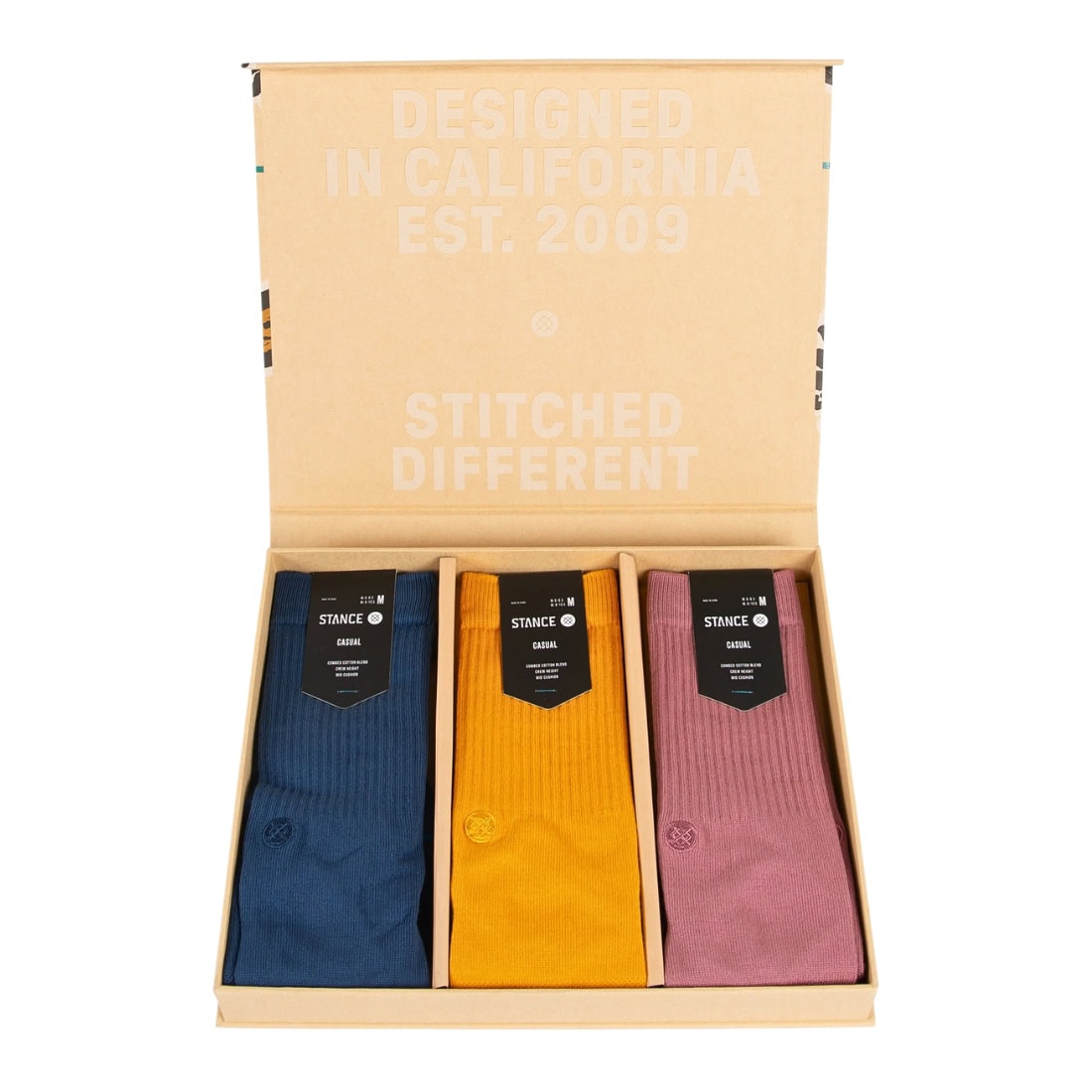 Stance Icon Patches Box Set Socks - Dark Royal - Unisex Crew Length Socks by Stance